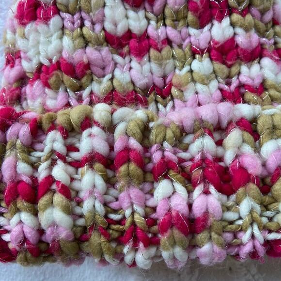 KNITTED CUFFED POM BEANIE Toddler Girl Sz OS Casual Cozy Winter Cabin Northern - Picture 3 of 7